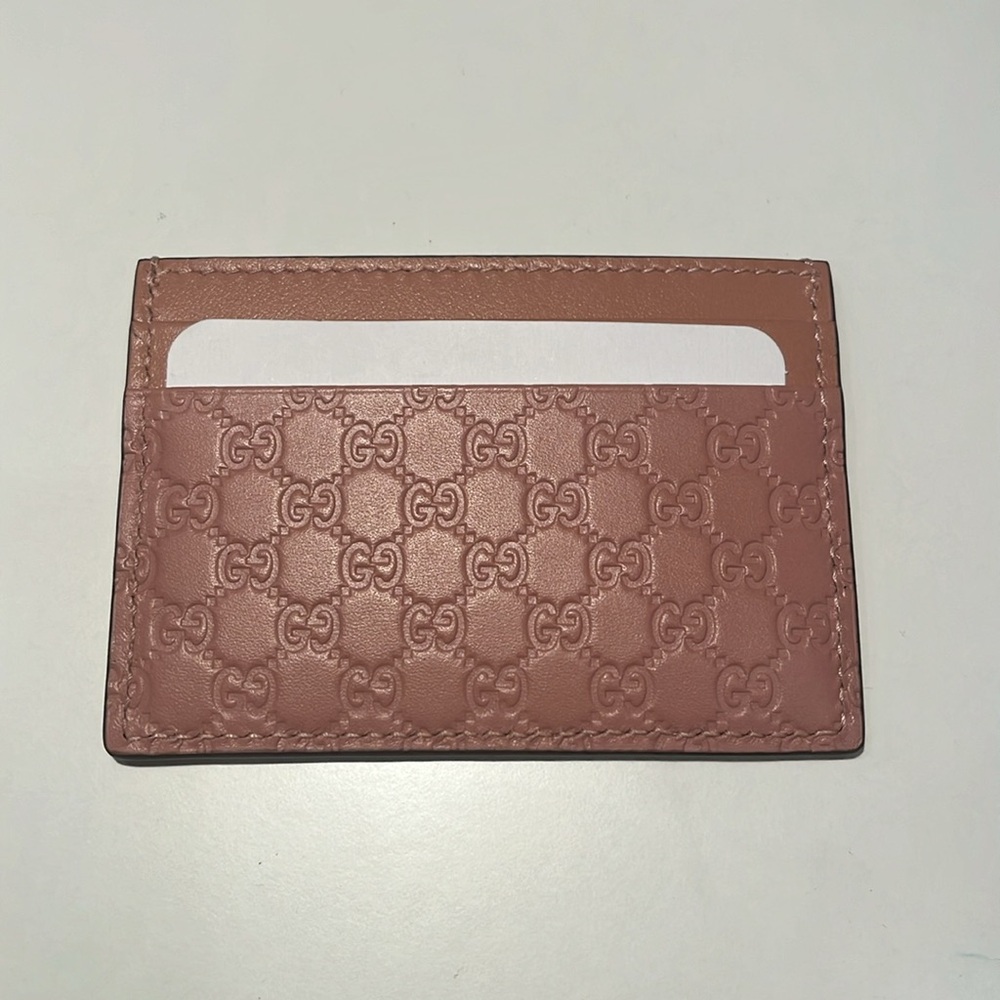 SOLD - Gucci Microguccissima Pattern Leather Card Holder NEW - Picture 5 of 7